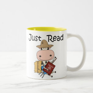 Caneca De Café Em Dois Tons Apenas lido
