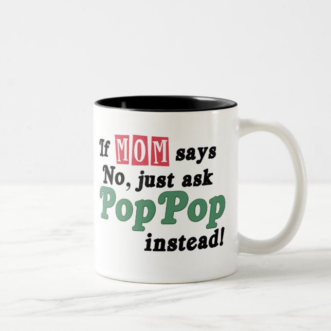 Caneca De Café Em Dois Tons Apenas peça PopPop (Direita)