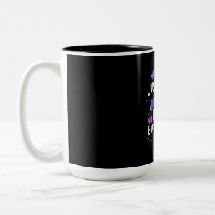 Caneca De Café Em Dois Tons Apenas Uma Menina Que Ama Borboleta