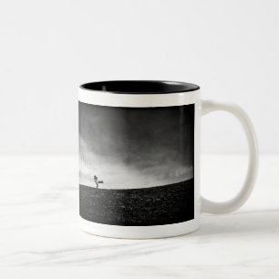 Caneca De Café Em Dois Tons apêndices nas colinas
