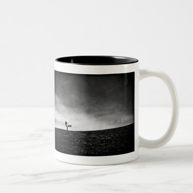 Caneca De Café Em Dois Tons apêndices nas colinas (Direita)