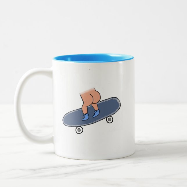 Caneca De Café Em Dois Tons Aperte o convés (Esquerda)