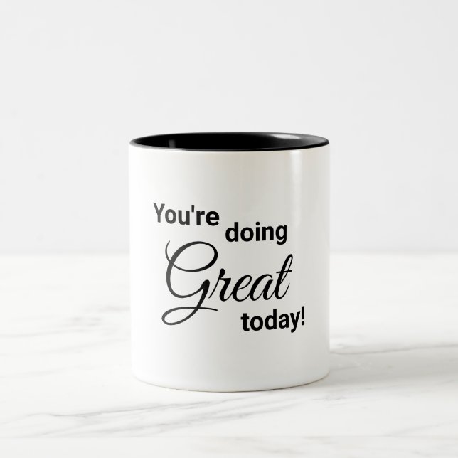 Caneca De Café Em Dois Tons Aplausos Mug (Centro)