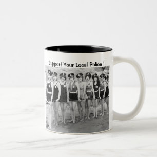 Caneca De Café Em Dois Tons Apoie sua polícia local!