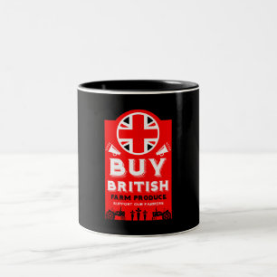 Caneca De Café Em Dois Tons Apoio à Agricultura Britânica