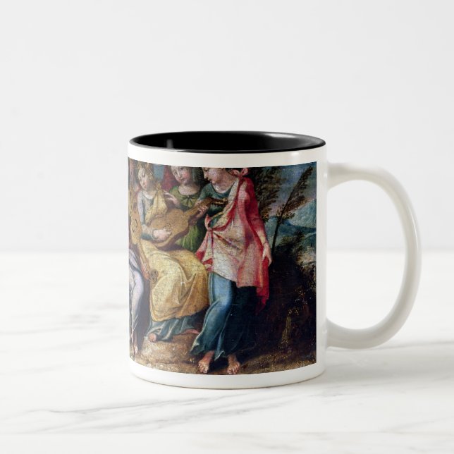 Caneca De Café Em Dois Tons Apollo e os musas, 1600 (Direita)