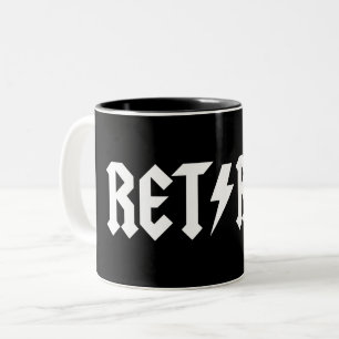 Caneca De Café Em Dois Tons Aposentado
