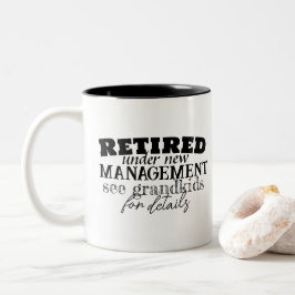 Caneca De Café Em Dois Tons Aposentado