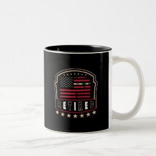 Caneca De Café Em Dois Tons Aposentado