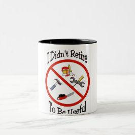 Caneca De Café Em Dois Tons Aposentadoria
