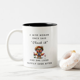 Caneca De Café Em Dois Tons Aposente-se Personalizado Cluck It