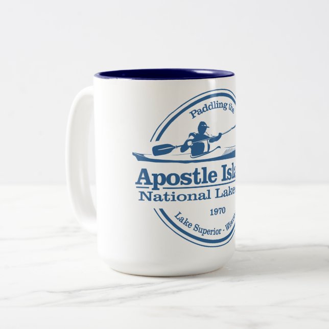 Caneca De Café Em Dois Tons Apostles Islands NL (SK) (Frente Esquerda)