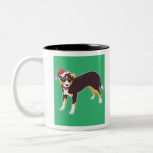 Caneca De Café Em Dois Tons Appenzeller Dog Christmas