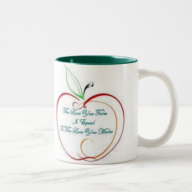 Caneca De Café Em Dois Tons Apple agride (Direita)