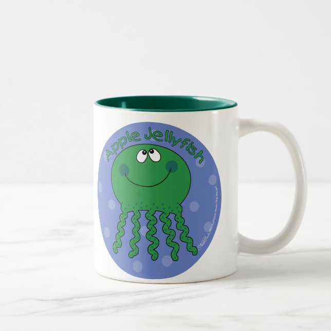 Caneca De Café Em Dois Tons Apple Jellyfish (Direita)