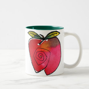 Caneca De Café Em Dois Tons Apple lunático agride