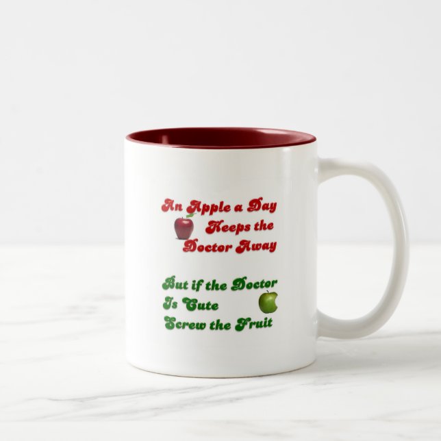 Caneca De Café Em Dois Tons Apple um o dia…. (Direita)