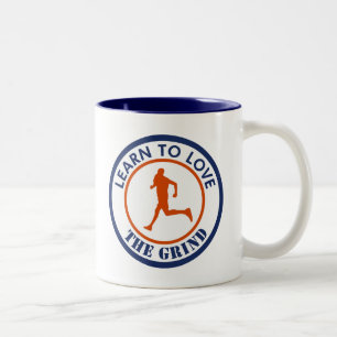 Caneca De Café Em Dois Tons Aprenda A Amar A Corrida