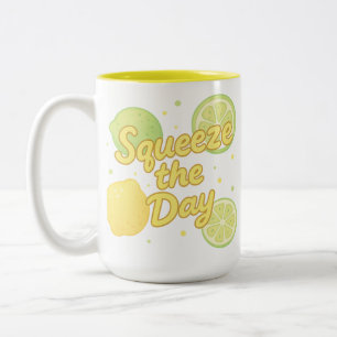 Caneca De Café Em Dois Tons Aproveite o Dia 
