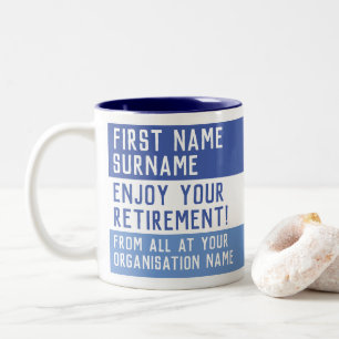 Caneca De Café Em Dois Tons Aproveite sua aposentadoria -