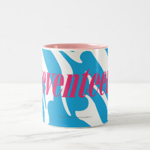 Caneca De Café Em Dois Tons Aqua da zebra