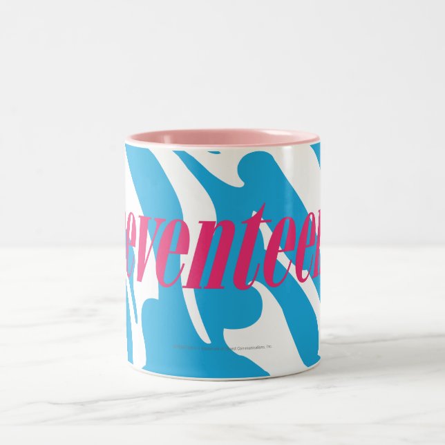 Caneca De Café Em Dois Tons Aqua da zebra (Centro)