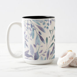 Caneca De Café Em Dois Tons Aquarela Deixa Legenda