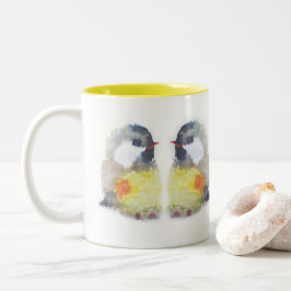 Caneca De Café Em Dois Tons Aquarell Kohlmeise