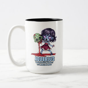 Caneca De Café Em Dois Tons Aquarius Zombie