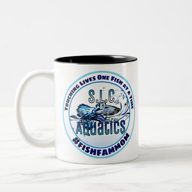 Caneca De Café Em Dois Tons aquatics do slc (Esquerda)