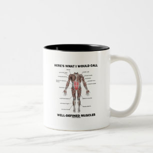 Caneca De Café Em Dois Tons Aqui está o que eu chamaria de músculos bem defini