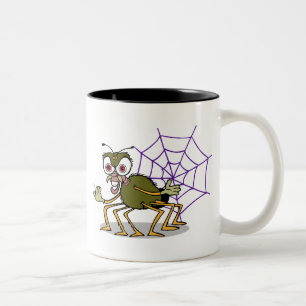 Caneca De Café Em Dois Tons Aranha Agressiva