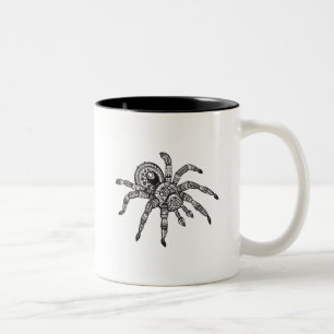 Caneca De Café Em Dois Tons Aranha inspirada