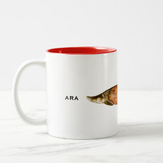 Caneca De Café Em Dois Tons Arapaima Mug | Mug de peixe