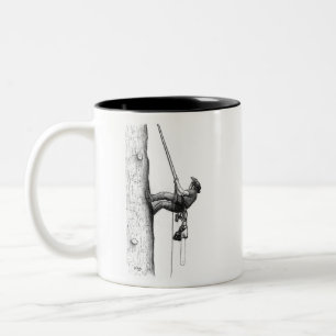 Caneca De Café Em Dois Tons Arb Arborist Árvore cirurgião Chainsaw Gift card