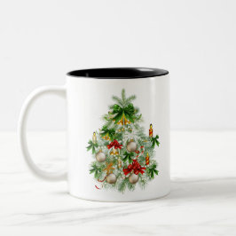 Caneca De Café Em Dois Tons Arbol de Navidad