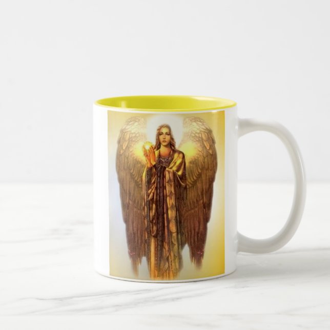 Caneca De Café Em Dois Tons Arcanjo Uriel (Direita)