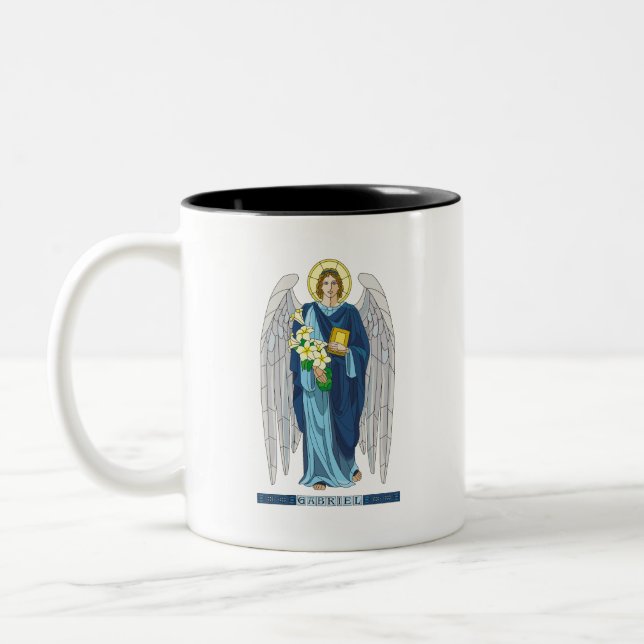 Caneca De Café Em Dois Tons Archangel Gabriel Mug (Esquerda)