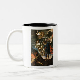 Caneca De Café Em Dois Tons Archangel Michael entrega almas ao puratório