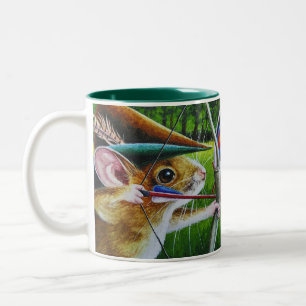 Caneca De Café Em Dois Tons Arco de Mouse do Campo de Arquivamento e Arrow Wat