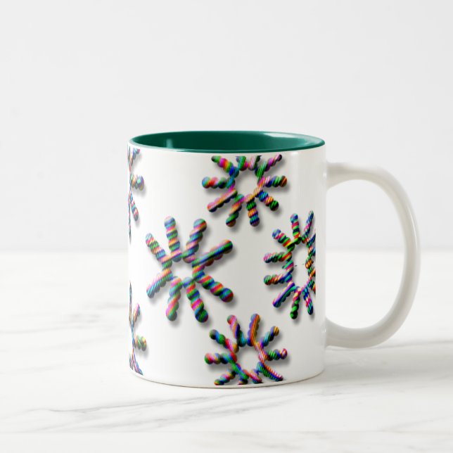 Caneca De Café Em Dois Tons arco-íris-1 (Direita)