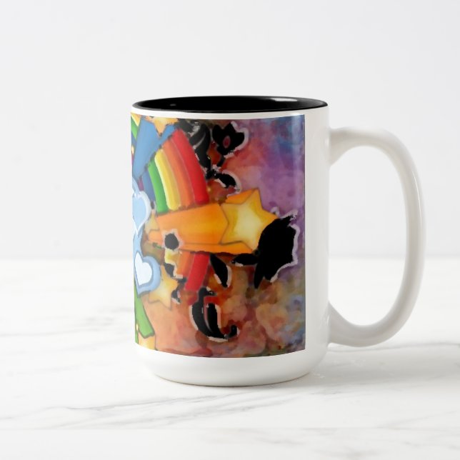 Caneca De Café Em Dois Tons Arcoiris corzon (Direita)