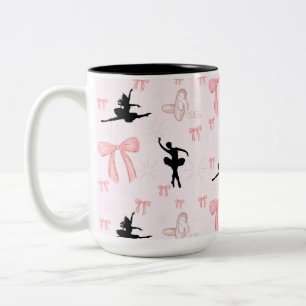 Caneca De Café Em Dois Tons Arcos de Bailarina e Ballet