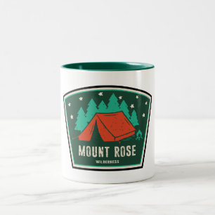 Caneca De Café Em Dois Tons Área Selvagem de Mount Rose Nevada Acampamento