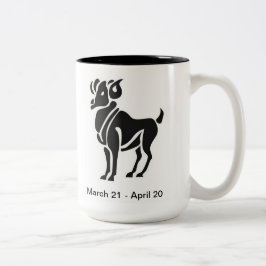 Caneca De Café Em Dois Tons Aries Mug