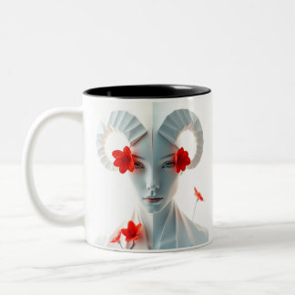 Caneca De Café Em Dois Tons Aries - Sinal Mug
