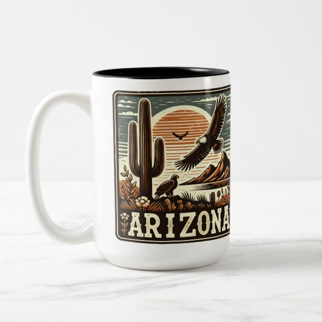 Caneca De Café Em Dois Tons Arizona (Esquerda)