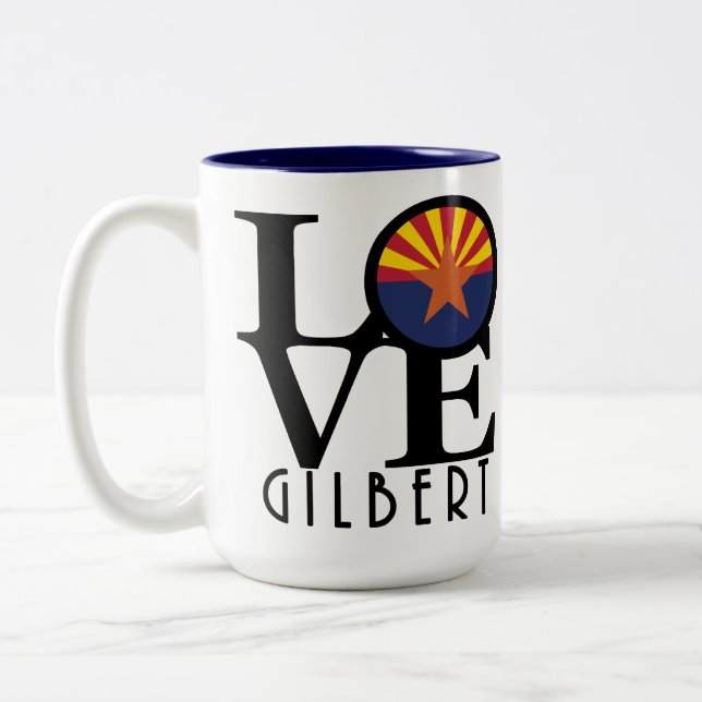 Caneca De Café Em Dois Tons ARIZONA 15oz do AMOR Gilbert (Esquerda)