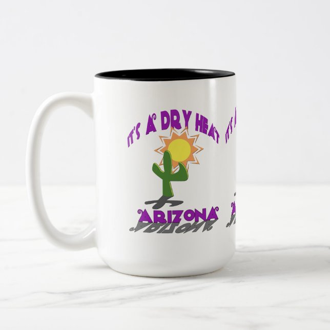 Caneca De Café Em Dois Tons Arizona de calor seco (Esquerda)