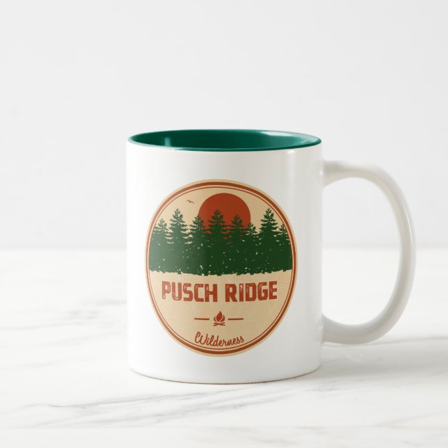 Caneca De Café Em Dois Tons Arizona de Wilderness Pusch Ridge (Direita)